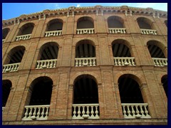 Plaza del Toros, bullfighting arena next to the station, built 1850-59 in a style that resembles Colosseum in Rome.